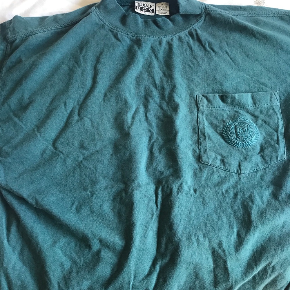 Vintage Bugle Boy Green T Shirt